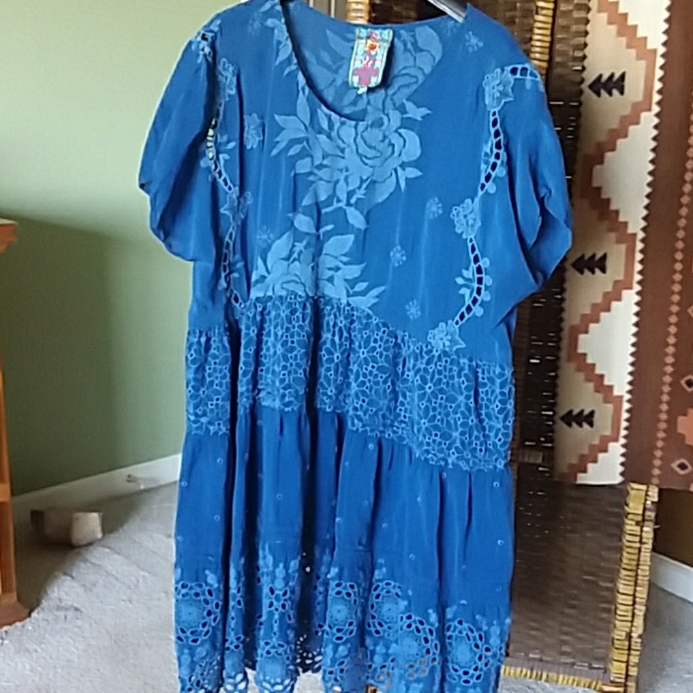 Johnny Was Silk Float Dress